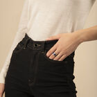 Girafe Ring, Gold finish, Sun / Navy blue image number 4